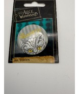 Disney Alice In Wonderland Cheshire Cat Button Pin Vintage Style - $10.52 CAD