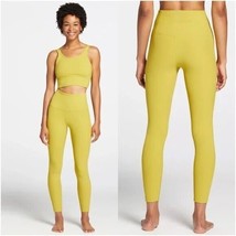 Calia by Carrie Underwood Essential Rib Leggings 7/8 Length Chartreuse W... - $24.49