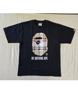 A Bathing Ape BAPE Check By Bathing Ape Black Tee Brand New 100% Authentic - $1,943.50 MXN