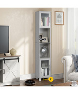 71 Inch Tall Tower Bathroom Storage Cabinet and Organizer Display Shelve... - £128.03 GBP