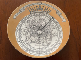 Piero fornasetti Astrolabe Porcelaine Noël Sans 1 Plaque 9.5 Inch 1965 - £268.58 GBP