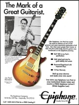 Epiphone Les Paul Standard Heritage Cherry Sunburst guitar 1993 ad print - £3.03 GBP