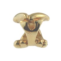 Authentic Trollbeads 18K Gold 21144Y Letter Bead Y, Gold - £237.25 GBP