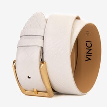 The Monaco White Leather Belt image 4