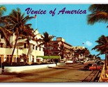 Atlantic Boulevard Street VIew Fort Lauderdale Florida FL Chrome Postcar... - £2.33 GBP