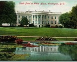 Bianco Casa South Anteriore Washington Dc Unp Non Usato DB Cartolina H13 - $3.03