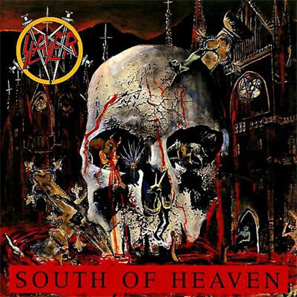 SLAYER South of Heaven Fabric Poster Tapestry Flag album art BANNER HUGE... - $23.99