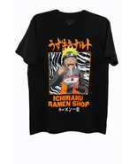 Bioworld Naruto Shippuden Mens Black Anime Shirt Ichiraku Ramen Shop Large - $7.91