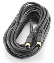 25&#39; S-Video Minidin-4 Male To Male Video Cable, - £14.99 GBP