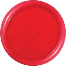 Red Glitter Round Plastic Tray - $2.99