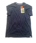 Free Planet Organic Cotton Mens Medium Striped Blue T Shirt Short Sleeve... - $33.94 CAD