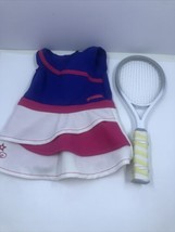 American Girl Truly Me Doll Tennis Ace Outfit, Purple/Pink, Retired &amp; Racket - £10.86 GBP