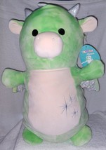 Squishmallows Hugmees THAYER the Green Tie-Dye Dragon 18&quot;H NWT - $34.16