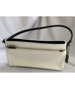 COACH MERCER Ivory Black Twill Demi Pouchette Clutch Bag Purse M2J-7407 COA - $20.71