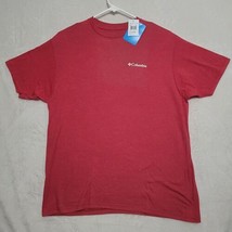 Columbia T-Shirt Mens XL Red Casual Short Sleeve Always Outside Graphic  - $23.87