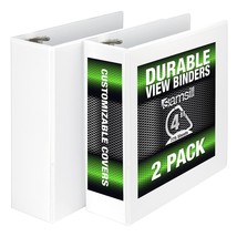 Samsill Durable 4 Inch Binder, Made in the USA, Locking D Ring Customiza... - $37.99