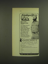 1974 REI Recreational Equipment, Inc. Woolrich Alaskan Shirt Advertisement - £14.82 GBP