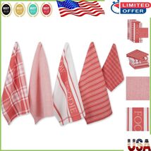 Lightweight Coral Kitchen Towel Set - 4 Dishtowels &amp; 1 Dishcloth for Eve... - $490.86 MXN