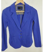 Hurley Size XS Royal Blue Blazer Jacket Sweatshirt Material Y2k Early 20... - $9.74