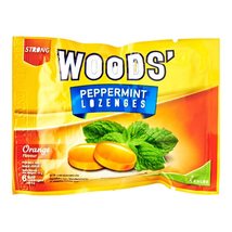 Woods Peppermint Lozenges Strong - Orange, 4 Sachets (@ 6 Lozenges) - $18.49