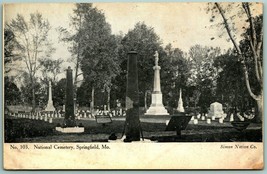 National Cemetery Springfield Missouri MO UNP Unused DB Postcard H1 - £4.05 GBP