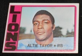 1972 Topps Altie Taylor Detroit Lions 199, NFL Football Sports Card RARE Vintage - £62.10 GBP