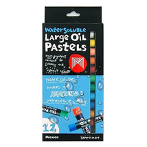 Micador Oil Pastels 12pk Assorted (Large) - Watersoluble - $32.97