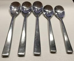3 Mikasa Delano Place Oval Soup Spoons &amp; 3 Teaspoons - £17.53 GBP