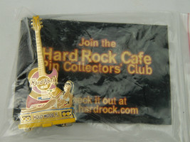 New Hard Rock Cafe Hollywood FL Collectors Pin Guitar Bikini Woman in Plastic - £11.38 GBP