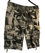 twock men&#39;s cargo camo shorts size 32 waist - $35.14