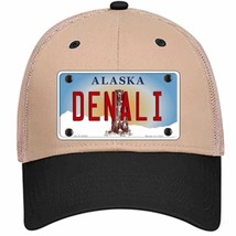 Denali Alaska State Novelty Khaki Mesh License Plate Hat - £22.36 GBP