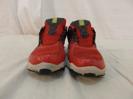 REEBOK MEN&#39;S sz4 TRAIL RUNNING SHOES RED/BLACK USED/PREOWNED NA110393 - $31.23