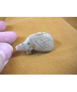 Y-HED-34) little gray HEDGEHOG animal gem stone carving SOAPSTONE PERU h... - £6.42 GBP