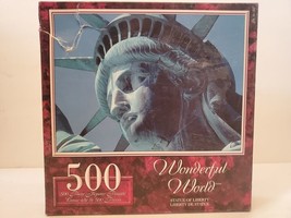 Sure-Lox Wonderful World Statue Of Liberty 500 Piece Jugsaw Puzzle 19&quot; x... - £7.89 GBP