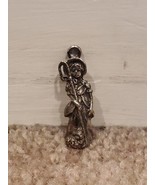 Vintage Reed &amp; Barton Bo Peep Silver Plated Charm Pendant for Necklaces - £26.04 GBP