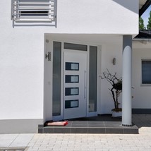 Front Door White 100x200 cm Aluminium and PVC - £1,225.29 GBP