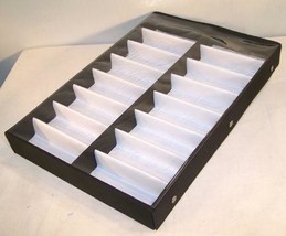 PORTABLE SUNGLASS CLEAR COVER 16 PAIR DISPLAY TRAY eyeglass counter tabl... - $23.74