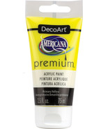 Americana Premium Acrylic Paint Tube 2.5oz Primary Yellow - $30.08 CAD