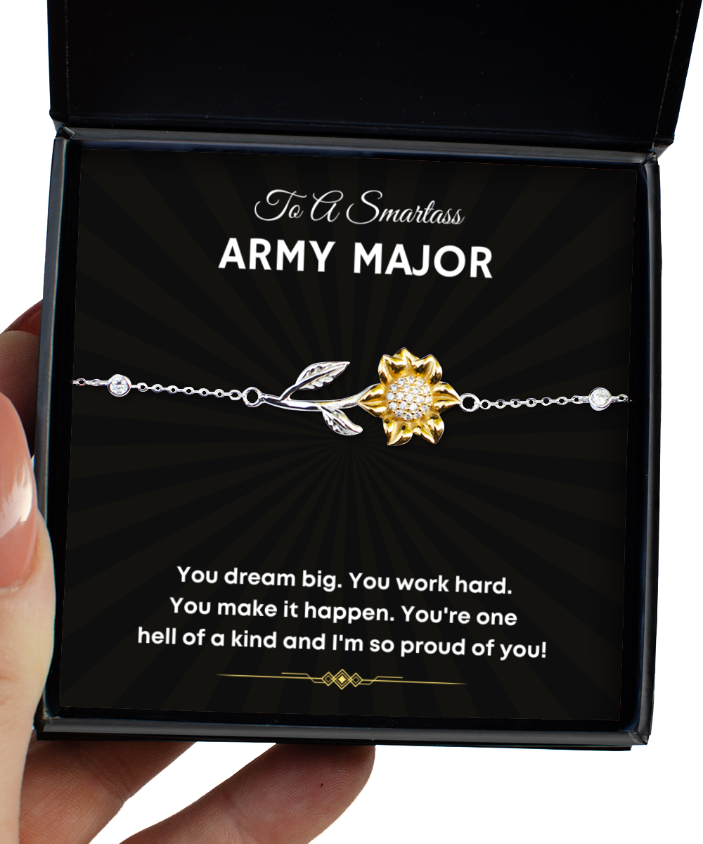 Bracelet Birthday Present For Army Major New Job Promotion - Jewelry Sunflower
