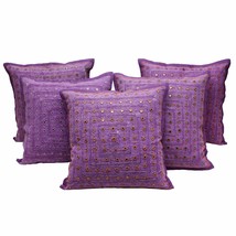 Cushion Cover Trendy Pillows Set of 5 Decorative Colorful Pillow Case Cotton - £33.52 GBP