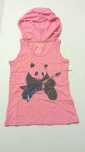 Old Navy Girls Tee Shirt Size XS 5 Hoodie Pink Panda Bear Print - $12.98
