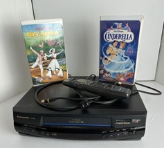 Panasonic VCR Hi-Fi Mono 4 Head Player Recorder #PV-8402 Remote Bonus VHS Tapes - £55.10 GBP