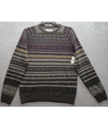 Goodthreads Sweater Men&#39;s M Multi Fair Isle Wool Long Sleeve Crew Neck P... - $54.03 CAD