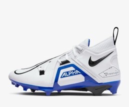 Men&#39;s Nike Alpha Menace Pro 3 Football Cleats White Royal Blue CT6649101 Size 13 - £43.44 GBP