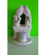 Adorable Pair of Vintage Ceramic Figurine Kitten Cat with Mirror Excelle... - $329.90 MXN