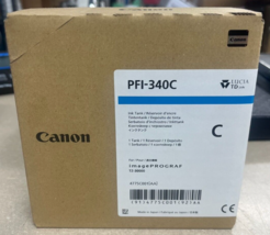 Canon, Ink Tank, PFI-340C, Cyan, 330ml (WARNING, READ DESCRIPTION!!!) - £35.50 GBP