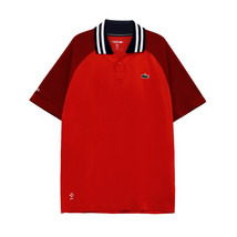 Lacoste x Daniil Medvedev Polo Men&#39;s Tennis T-Shirts Tee Red NWT DH738154GIRW - £106.08 GBP