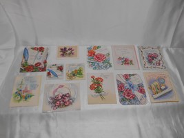 Old Vtg 1950s Greeting Cards Lot 12 Arts &amp; Crafts Holiday Advertising - £15.77 GBP