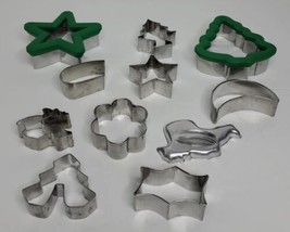 Cookie Cutters 11 Count For Holiday Christmas Cookies Making Assorted Sizes - $92.85 MXN