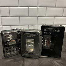 Lot of 3 sony walkman cassette player (Parts/Repair) WM-AF23, WM-FX43, WM-FX171 - £36.96 GBP